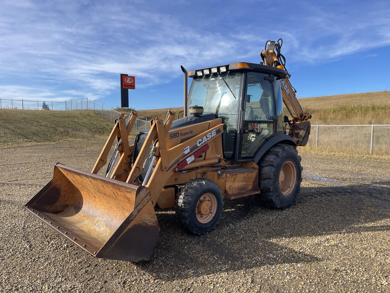2002 Case 580SM 4WD Backhoe with Cab and Extendahoe