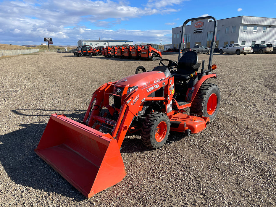 2020 Kubota B2301HSD-1 tractor, front three quarter left