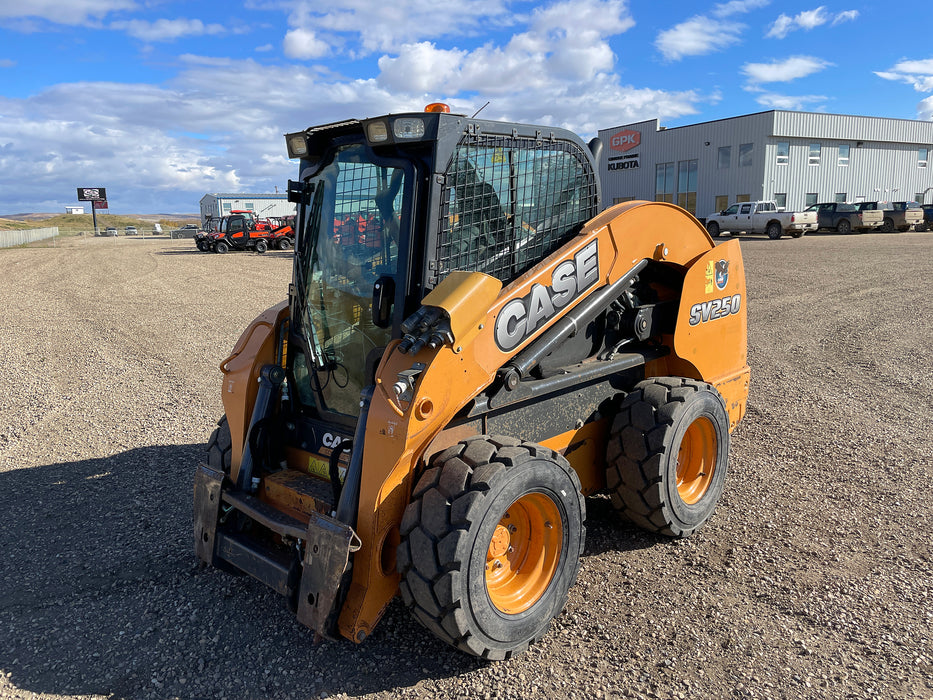 2015 Case SV250 skid steer, front three quarter left