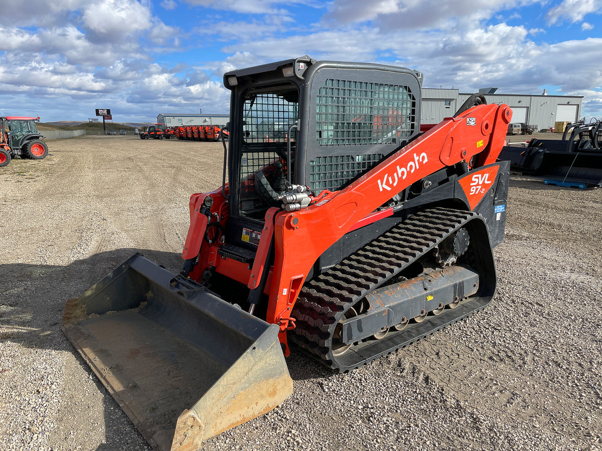 2023 Kubota SVL97-2 compact track loader, front three quarter right