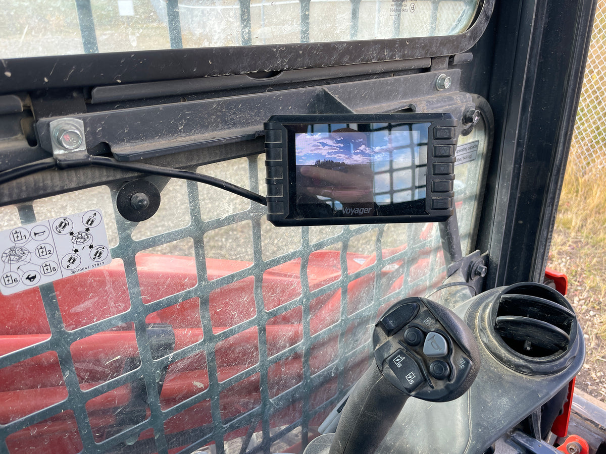 2023 Kubota SVL97-2 compact track loader, cab door rear camera monitor