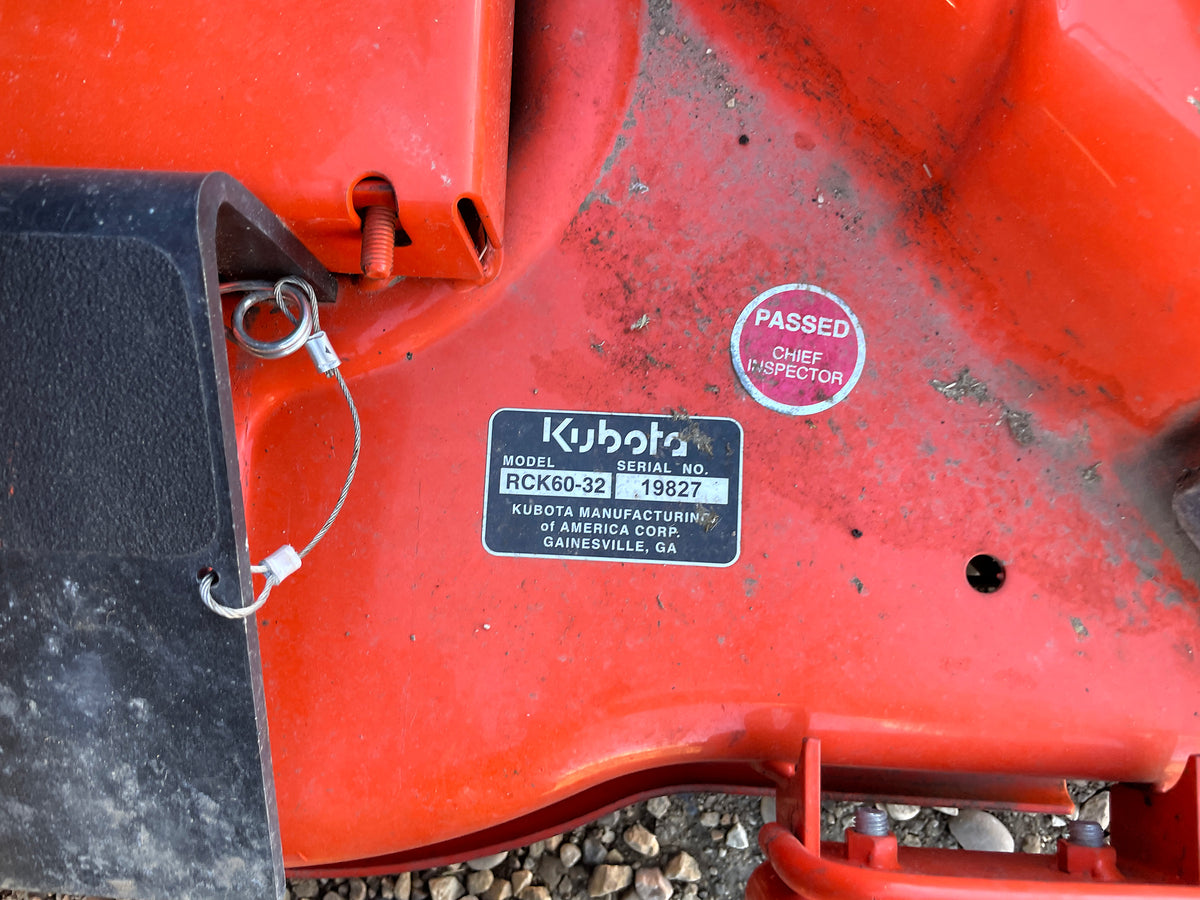2021 Kubota B2601HSD-1 tractor, rck60 32 mower deck plate