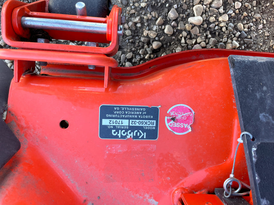 2020 Kubota B2301HSD-1 tractor, rck60 mower deck plate