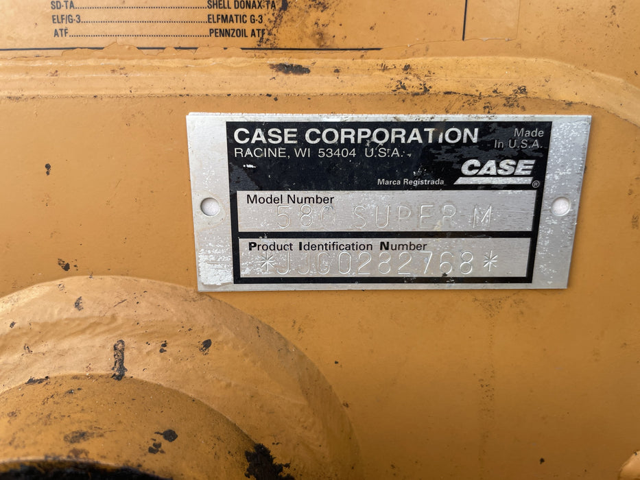 2002 Case 580 Super M backhoe
