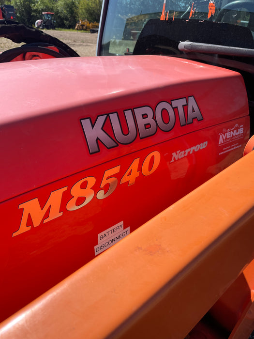 2013 Kubota M8540DTNHC Narrow Tractor With Loader, S# 87333