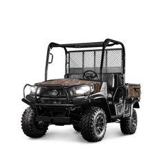 Kubota RTV-X utility vehicle in camouflage, on a white background