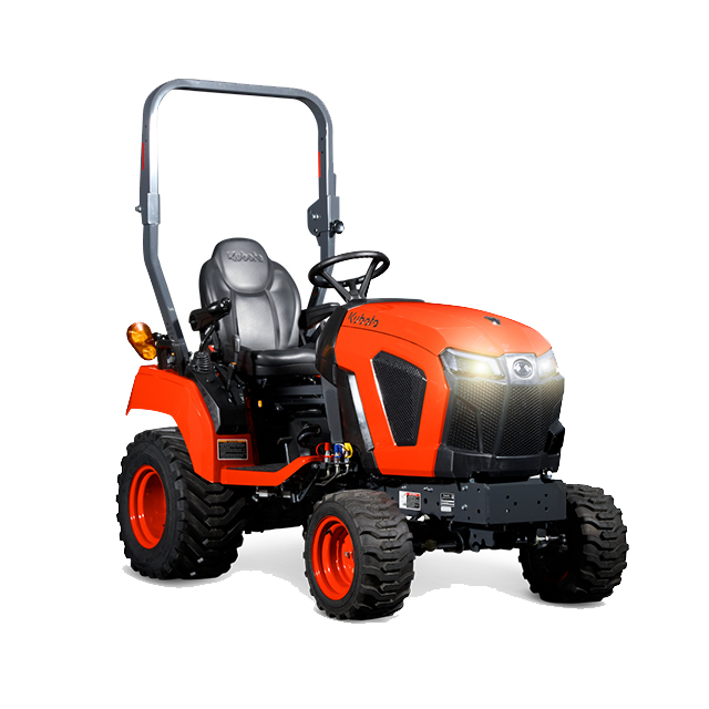 Kubota BX90 series sub-compact tractor, studio view facing right