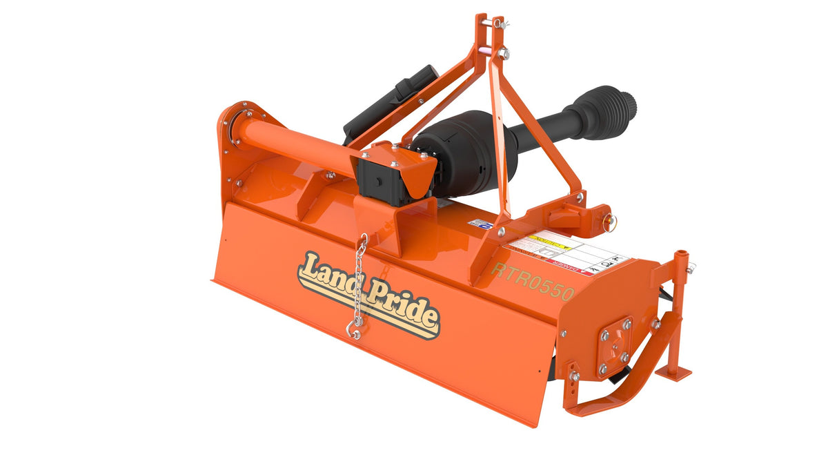 Land Pride RTR0550 rotary tiller, on a white background