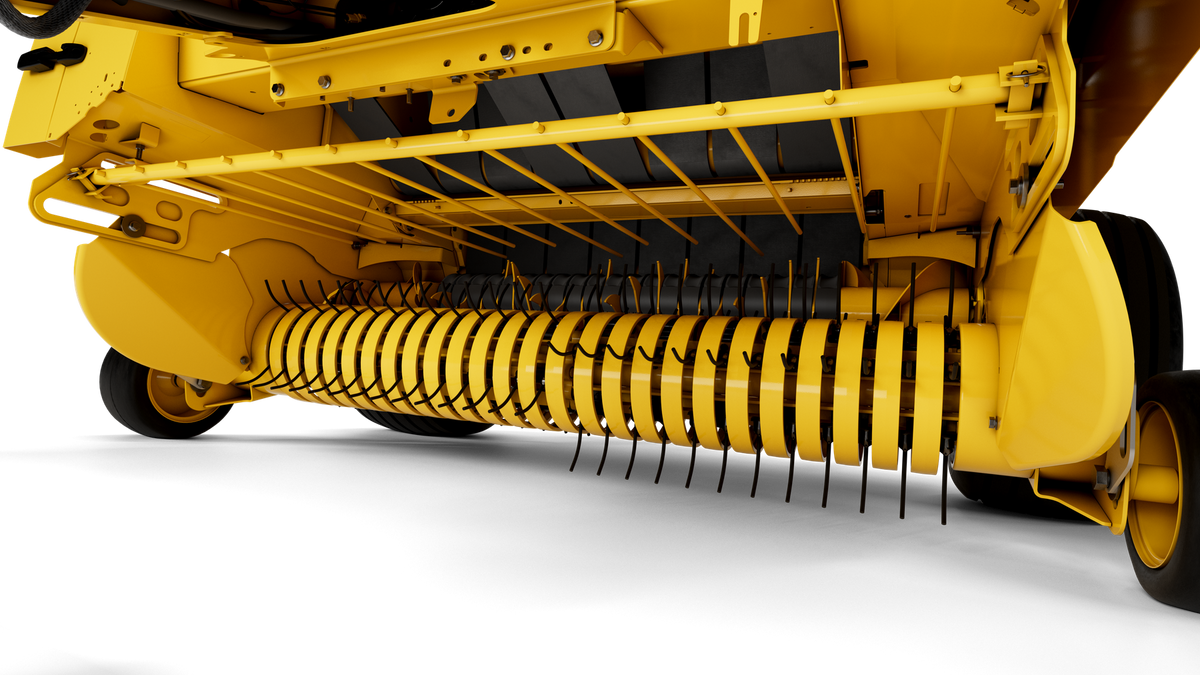 Vermeer 605S Premium round baler cammed pickup close-up