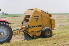 Vermeer 605S Rancher round baler baling hay