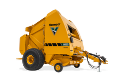 Vermeer 605S Rancher round baler, right front three-quarter view