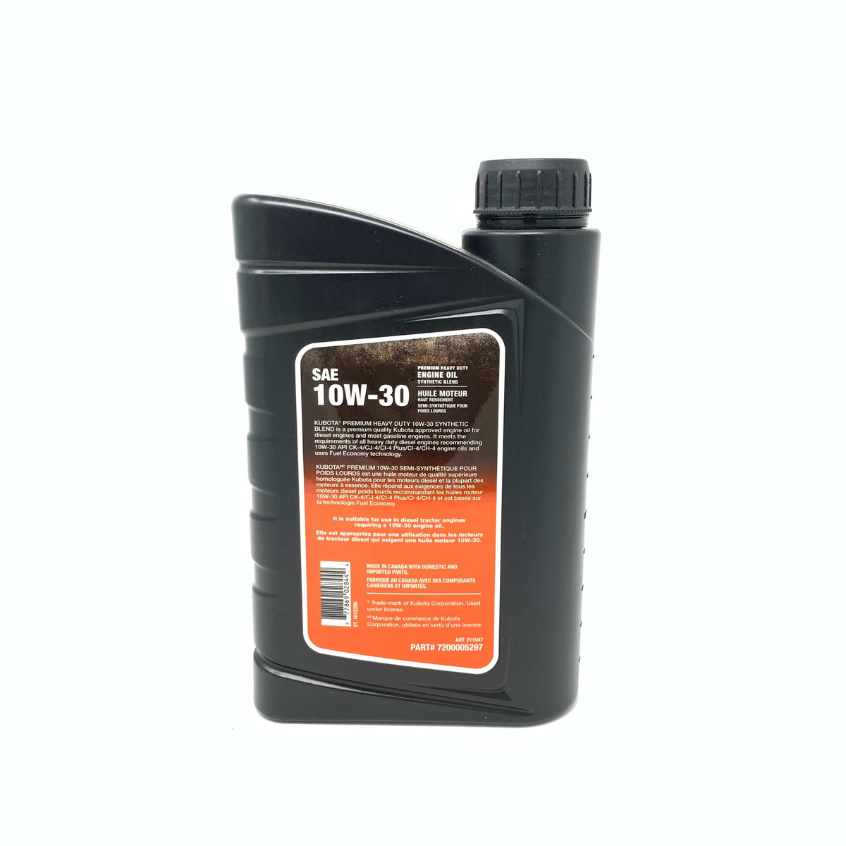 72000-05297 KUB ENG OIL 10W30-SYN BL (1L) - Grande Prairie Kubota