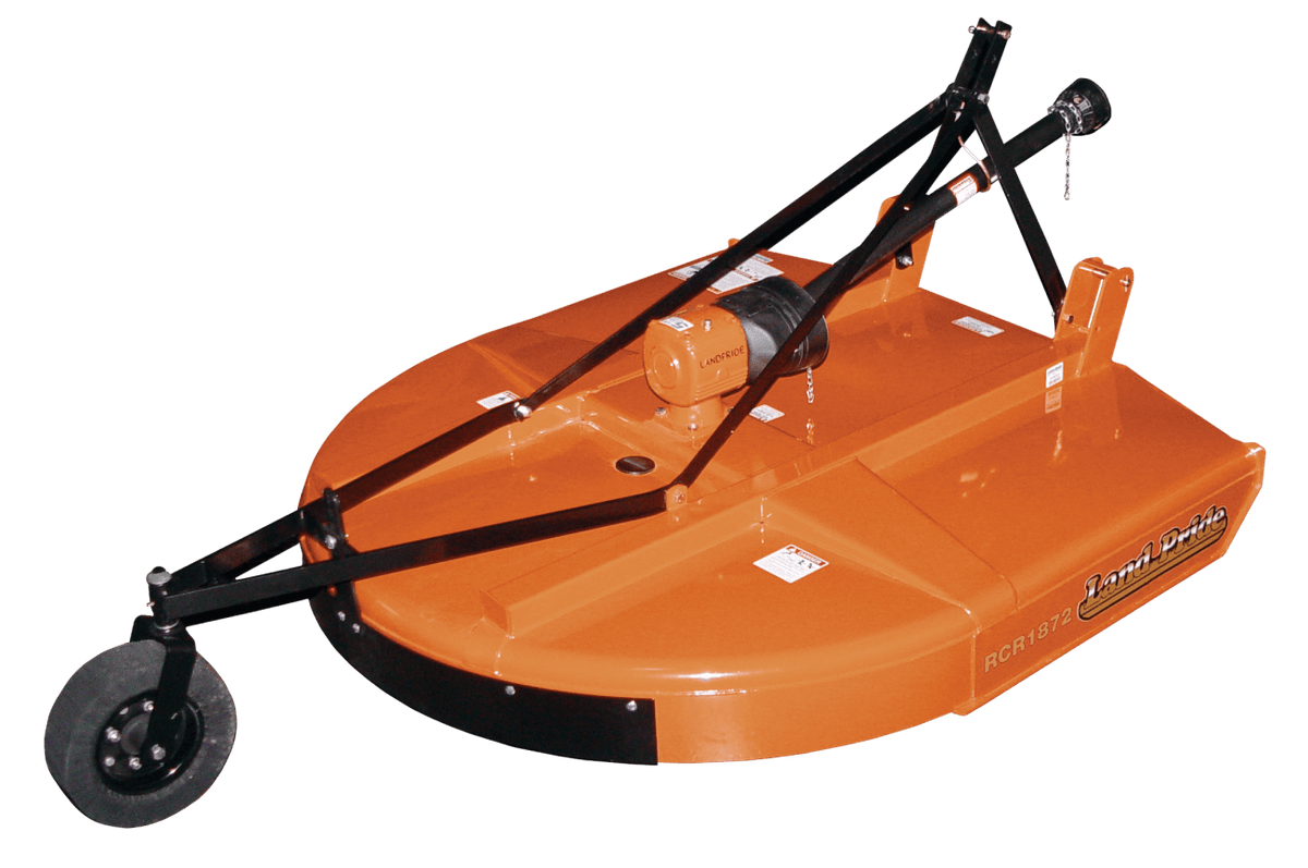 Land Pride RCR1872 rotary cutter, on a white background